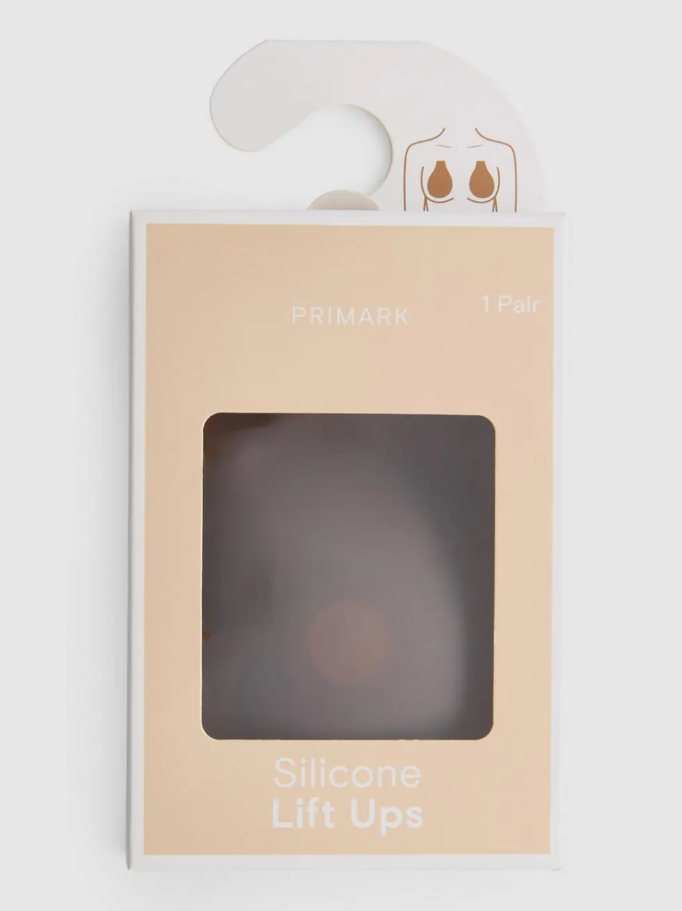 Selbsthaftende Push-up-Pads aus Silikon, 1er-Pack
