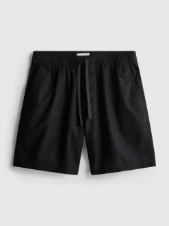 Shorts aus Leinengemisch mit Kordelzug