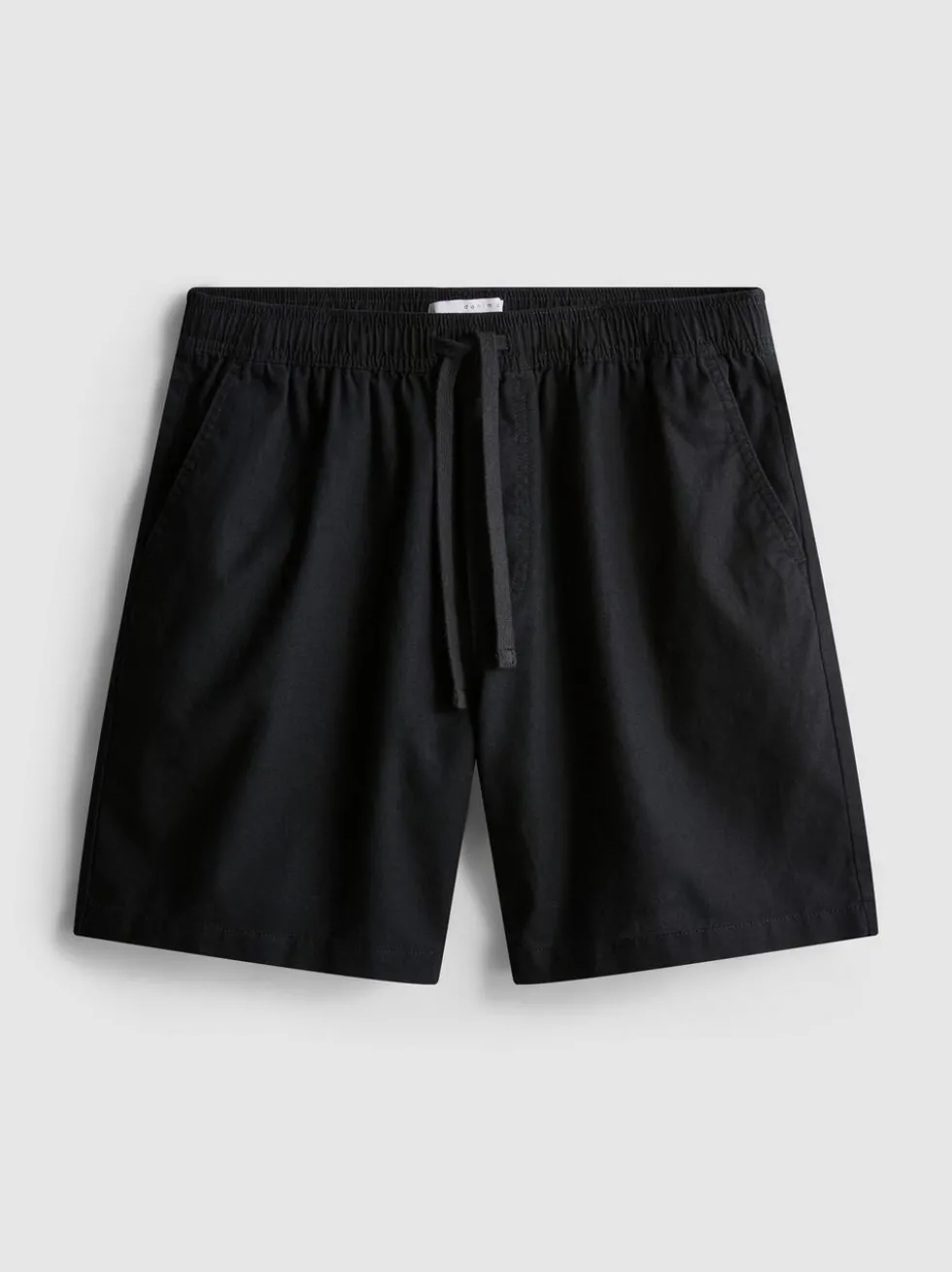 Shorts aus Leinengemisch mit Kordelzug