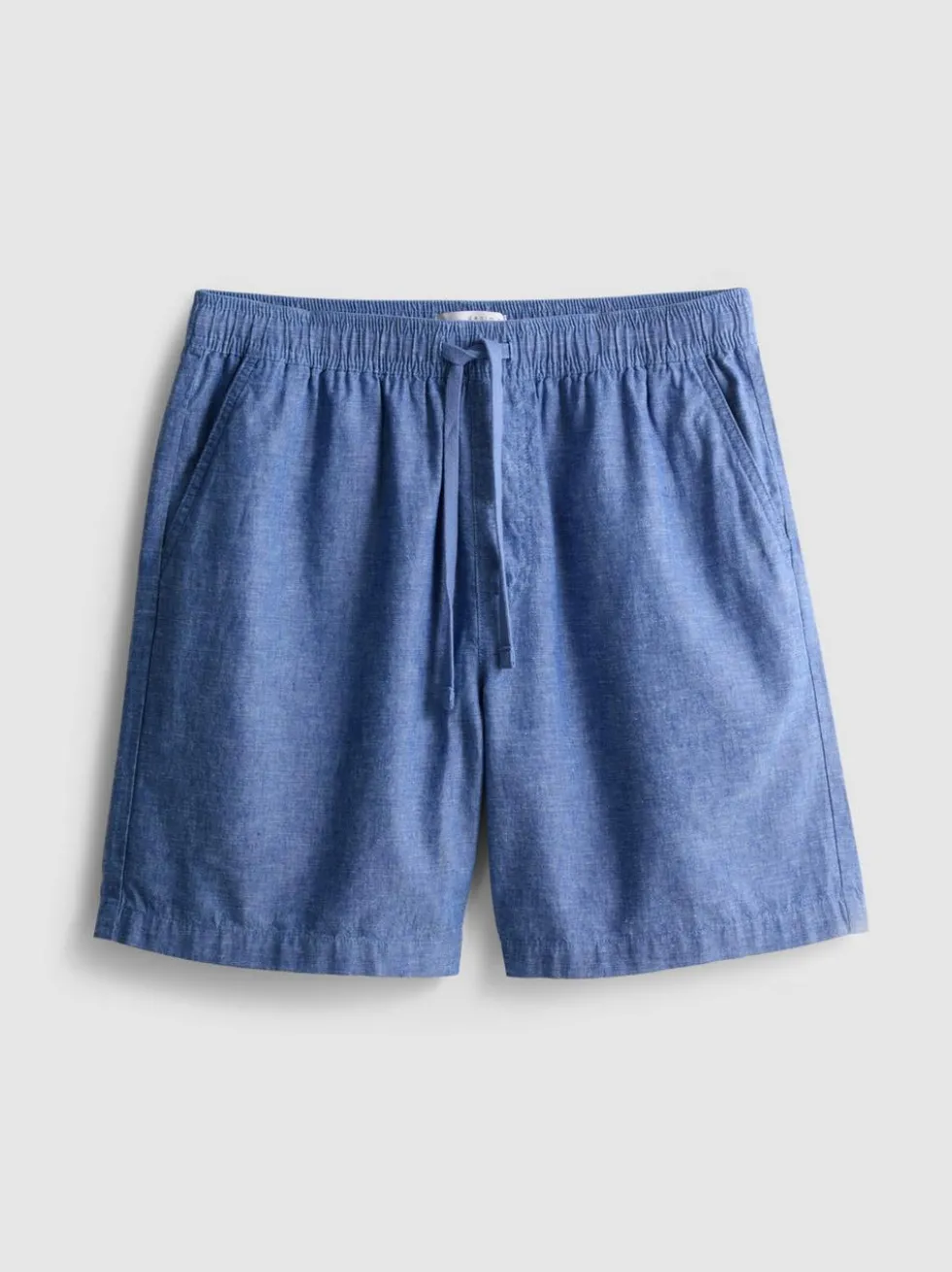 Shorts aus Leinengemisch mit Kordelzug