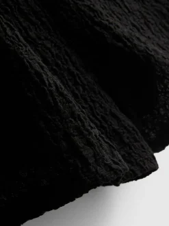 Shorts mit Falten und Kordelzug