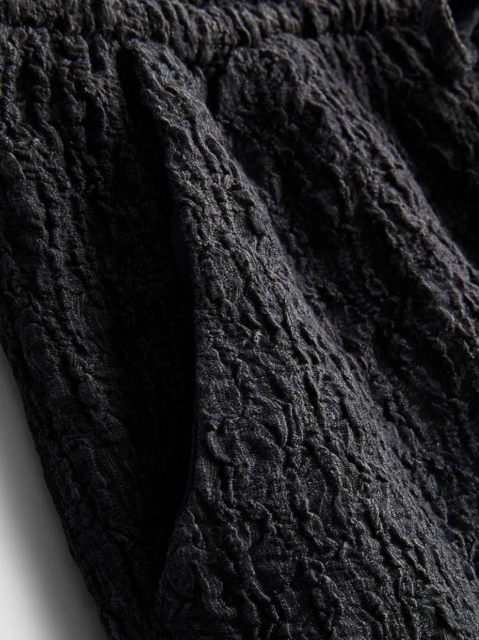 Shorts mit Falten und Kordelzug