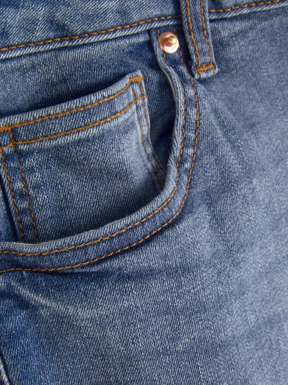 Skinny-Fit Jeans mit hohem Bund