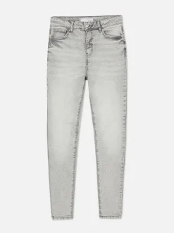 Skinny-Fit Jeans mit hohem Bund