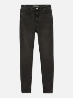 Skinny-Fit Jeans mit hohem Bund