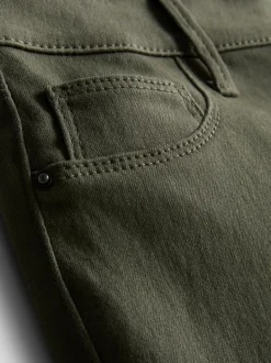 Skinny Jeans mit hohem Baumwollanteil und mittlerer Leibhöhe