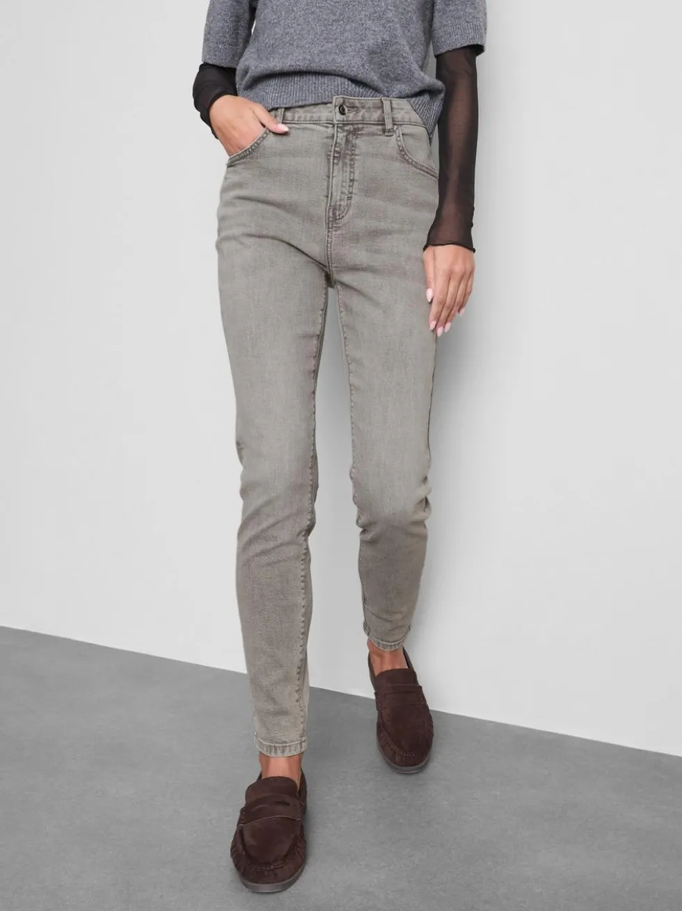 Skinny Jeans mit hohem Baumwollanteil