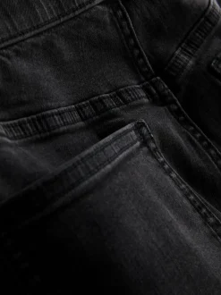 Skinny-Jeggings aus reiner Baumwolle mit mittelhohem Bund
