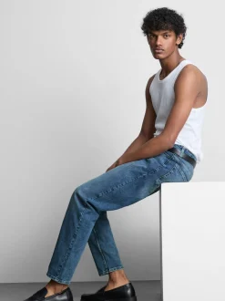 Slim-Fit-Jeans mit mittlerer Leibhöhe