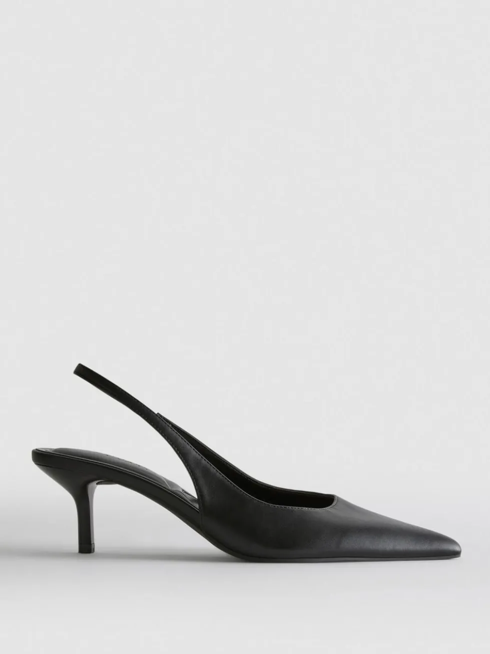 Slingback-Pumps aus Kunstleder