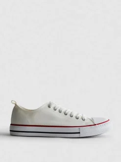 Sneakers aus Canvas mit Schnürung