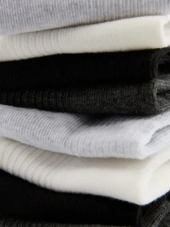 Sneakersocken in neutralen Farbtönen, 7er-Pack