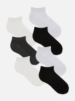 Sneakersocken in neutralen Farbtönen, 7er-Pack
