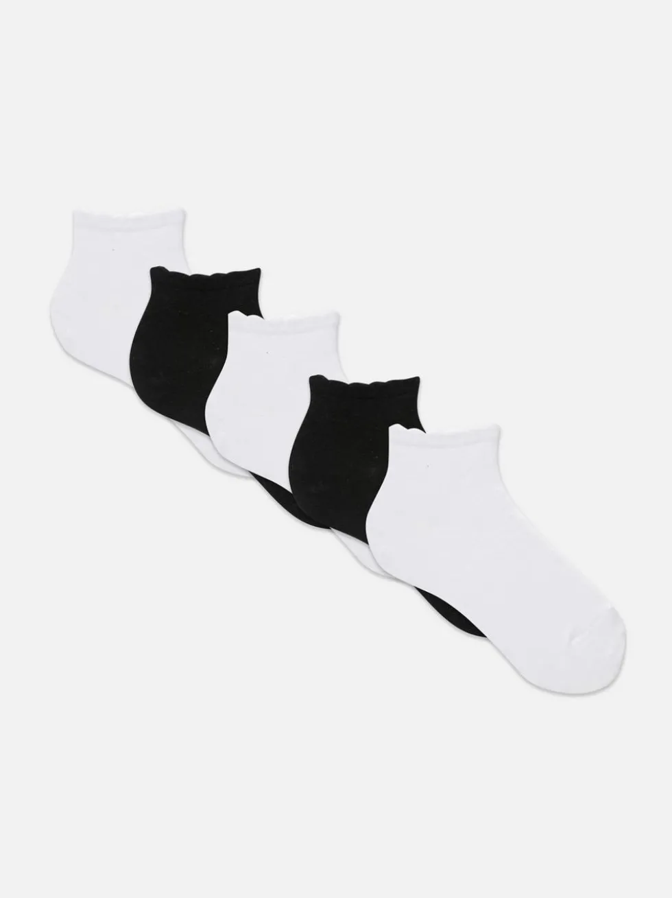 Socken mit Bogenkante, 5er-Pack
