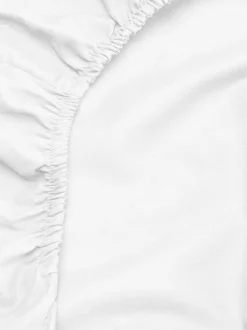 Spannbettlaken aus Baumwollsatin, Einzelbett