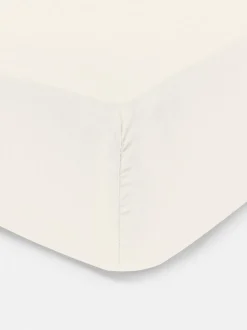 Spannbettlaken aus Baumwollsatin, Einzelbett