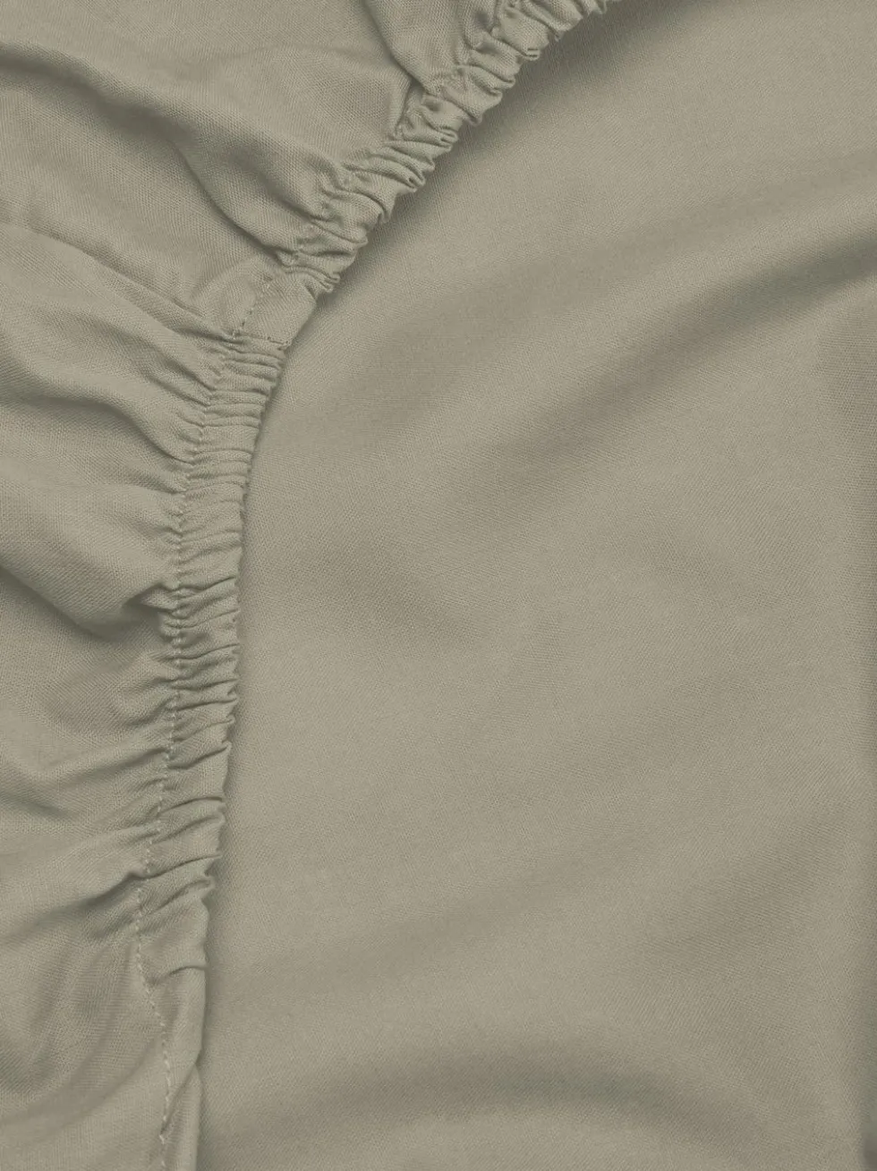 Spannbettlaken aus Baumwollsatin, Einzelbett