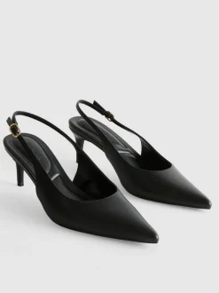 Spitze Slingbacks mit Kitten-Heels