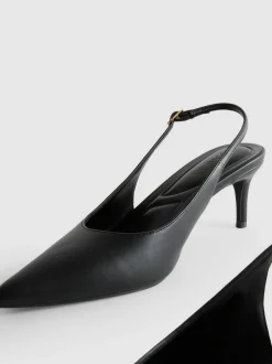 Spitze Slingbacks mit Kitten-Heels