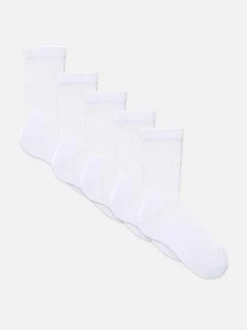 Sportliche Crew-Socken, 5er-Pack