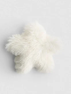 Sternförmiges Kissen im Pompon-Stil