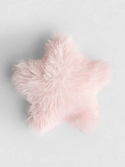 Sternförmiges Kissen im Pompon-Stil