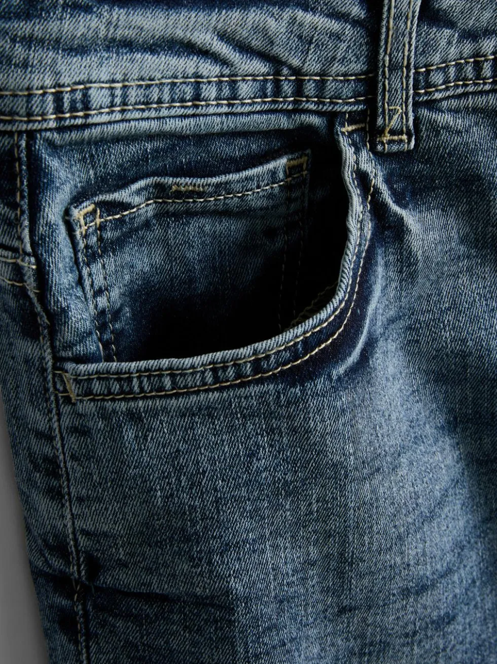 Stretch-Jeans mit geradem Bein