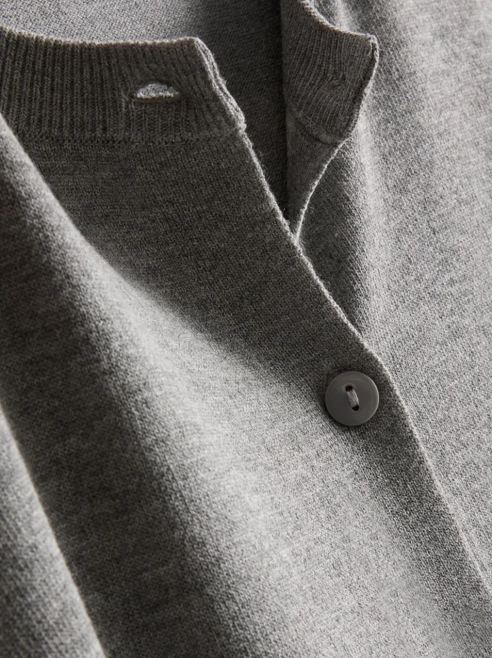 Strickcardigan mit Rundhalsausschnitt