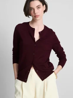 Strickcardigan mit Rundhalsausschnitt