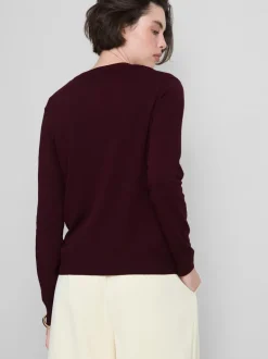 Strickcardigan mit Rundhalsausschnitt
