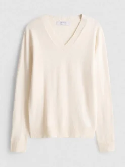 Strickpullover mit V-Ausschnitt
