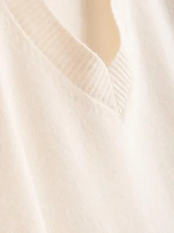 Strickpullover mit V-Ausschnitt