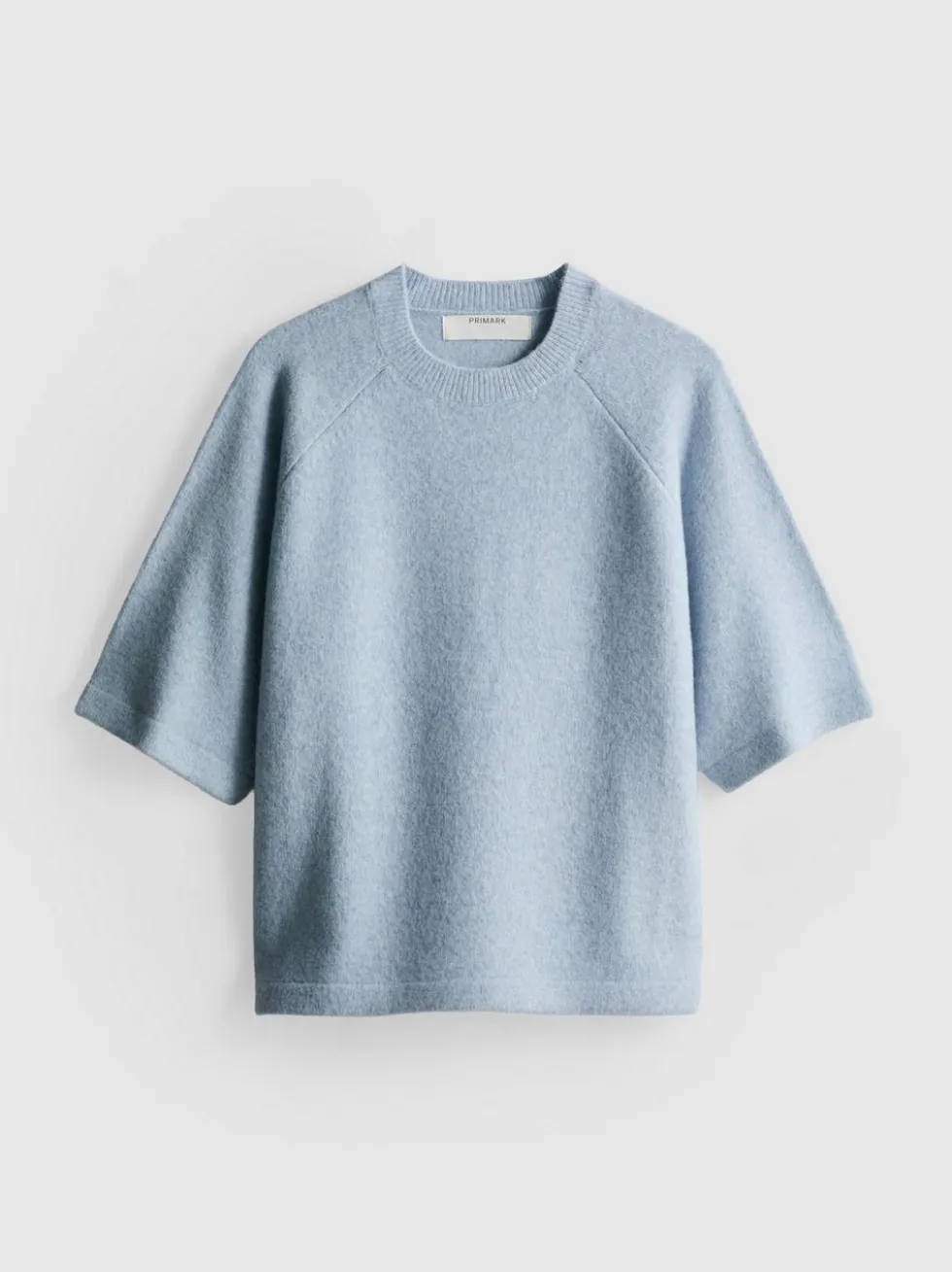Strick-T-Shirt aus Wollgemisch mit geradem Schnitt