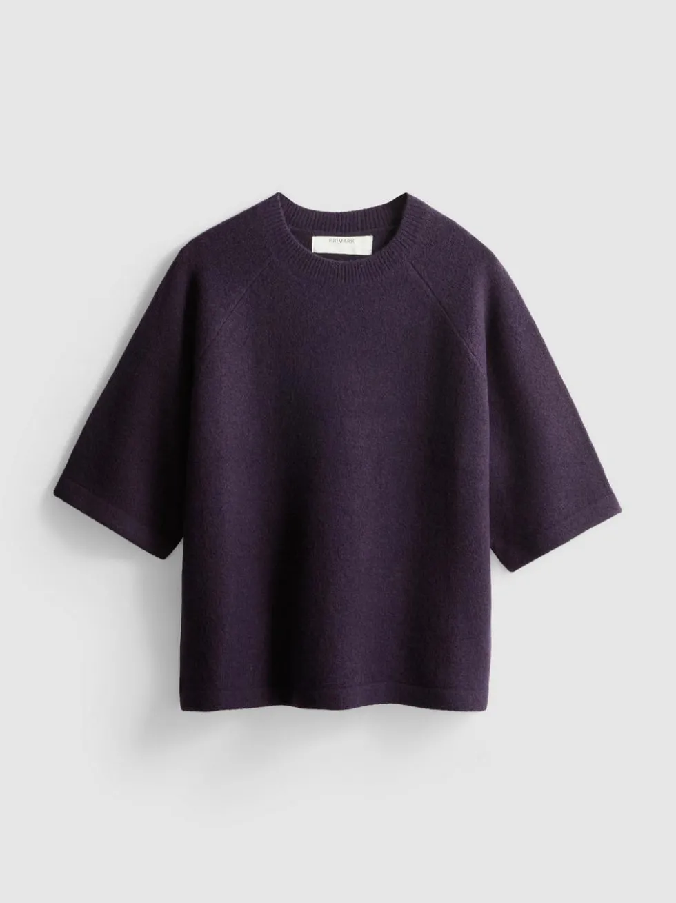 Strick-T-Shirt aus Wollgemisch mit geradem Schnitt