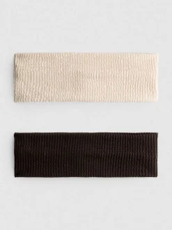 Strukturierte Haarbänder, 2er-Pack