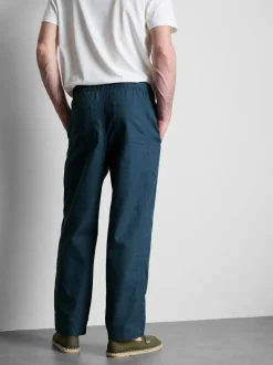 Strukturierte Hose mit Kordelzug