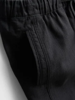 Strukturierte Hose mit Kordelzug