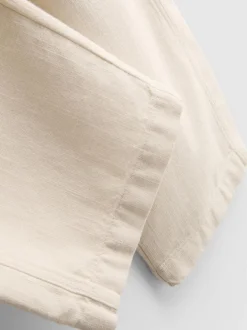 Strukturierte Hose mit Kordelzug