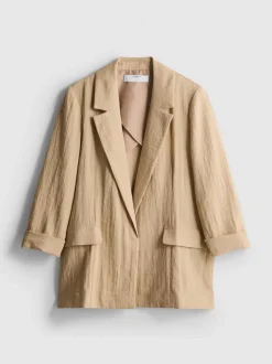 Strukturierter Blazer mit Reverskragen