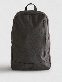 Strukturierter Rucksack mit Reißverschluss