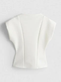 Strukturiertes „By Coleen“ Krepp-Oberteil