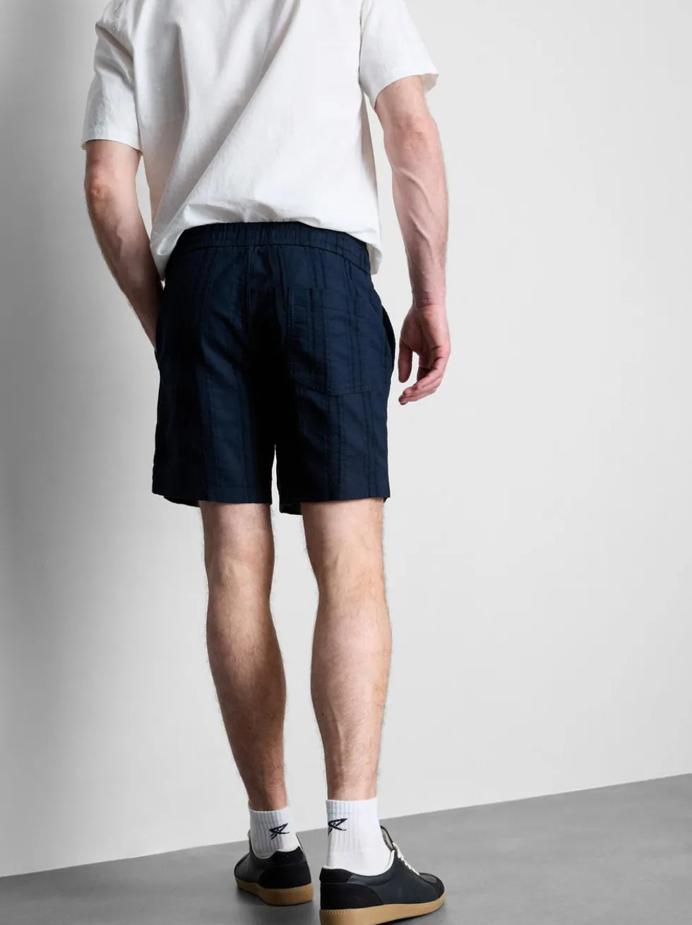 Strukturierte Shorts mit Kordelzug