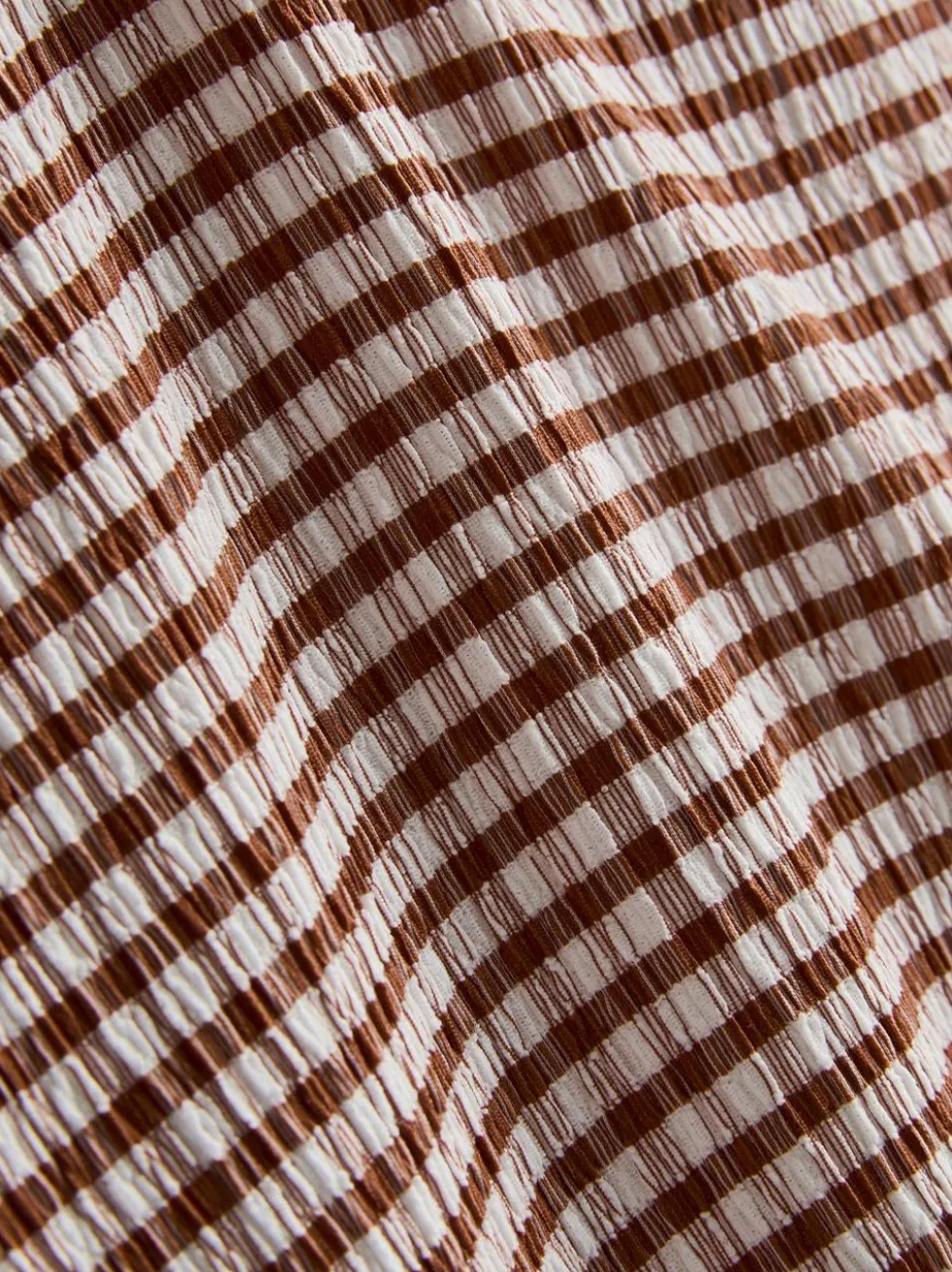Strukturiertes Minikleid in Knitteroptik