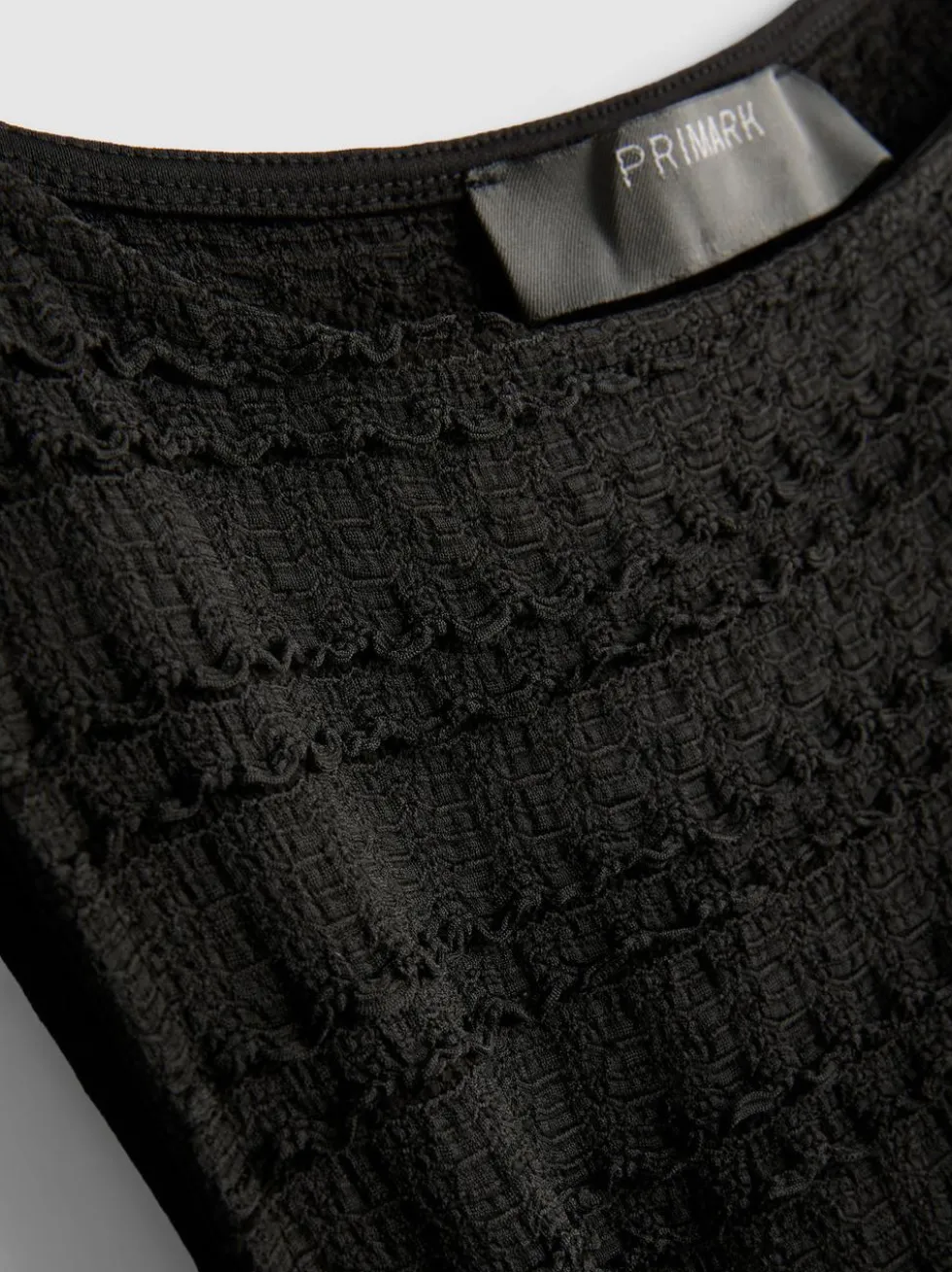 Strukturiertes Minikleid in Knitteroptik