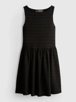 Strukturiertes Minikleid in Knitteroptik