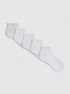 Strukturierte Socken in Viertellänge, 5er-Pack
