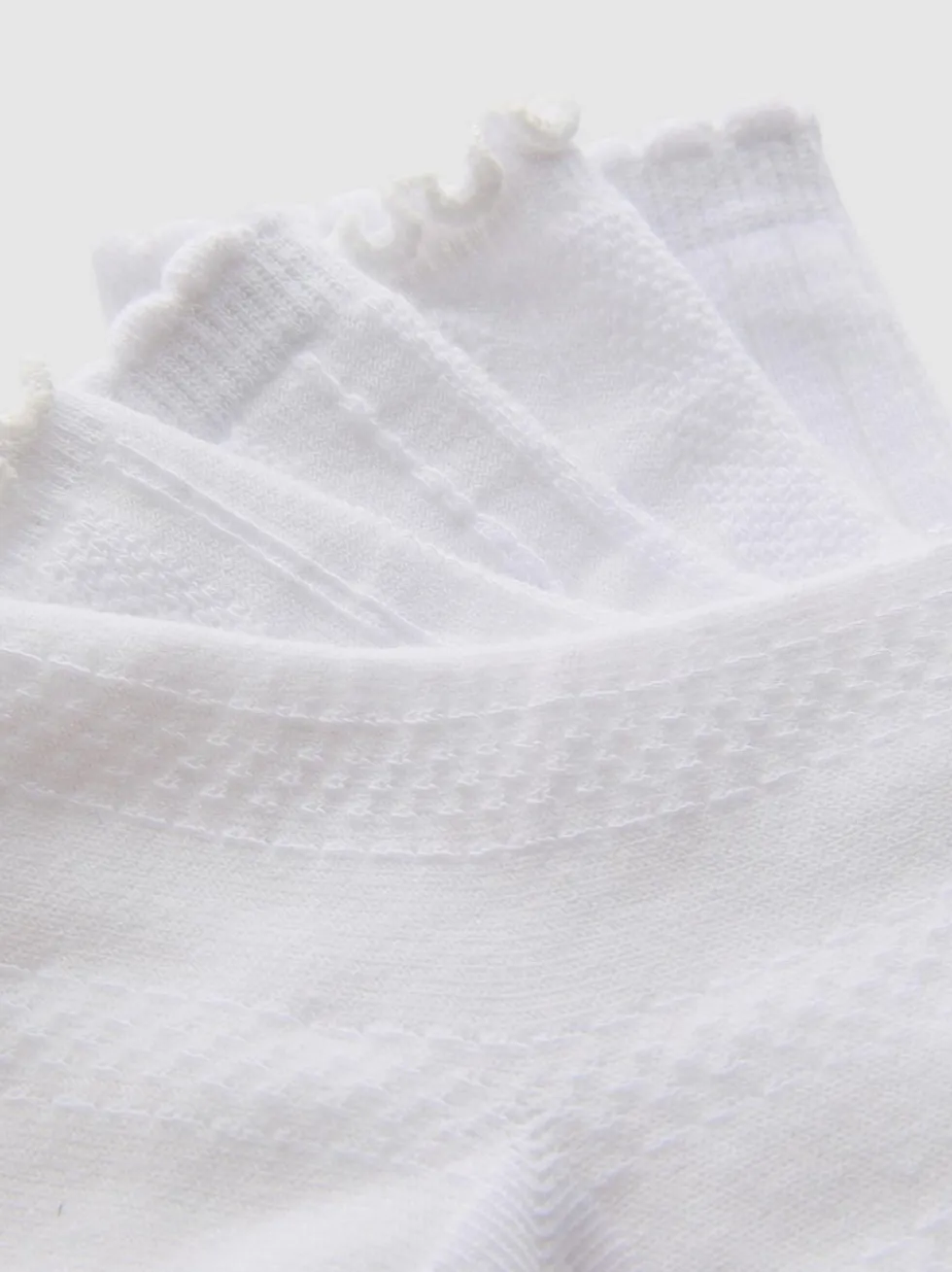 Strukturierte Socken in Viertellänge, 5er-Pack