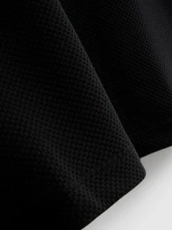Strukturiertes Poloshirt