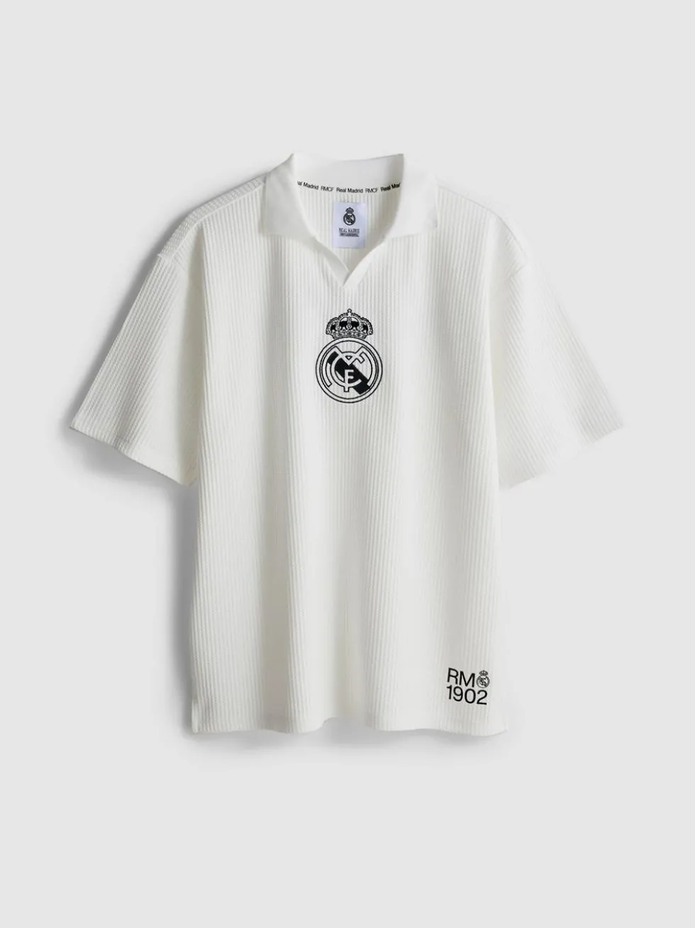 Strukturiertes „Real Madrid“ Poloshirt