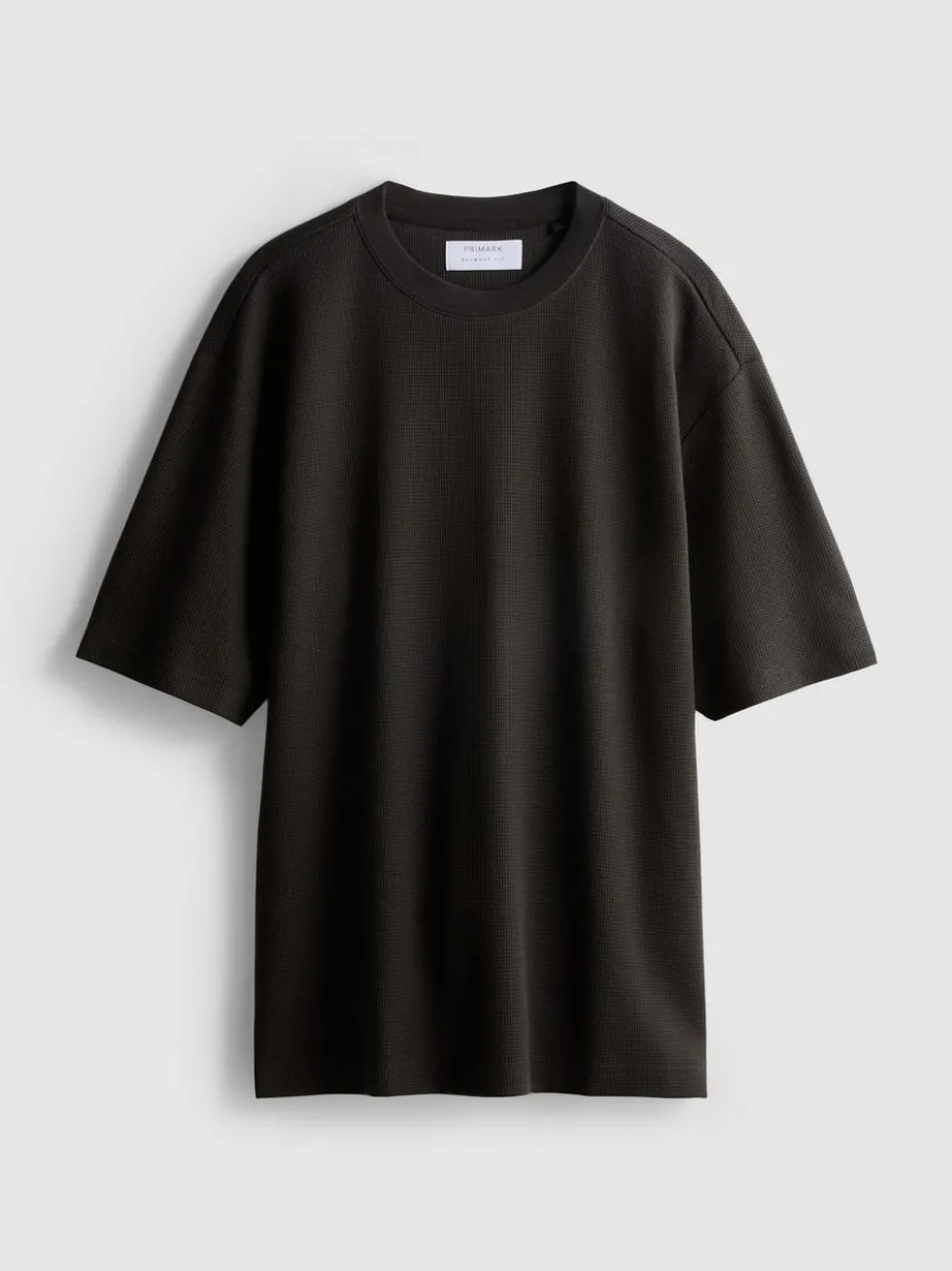 Strukturiertes T-Shirt mit geradem Schnitt